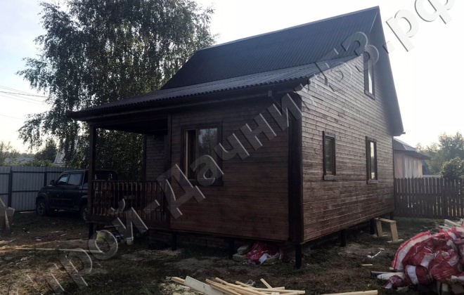 2 Каркасно-щитовой дом Д-2, 6×8,75 м², Московская область, Раменский район, деревня Ганусово (2)